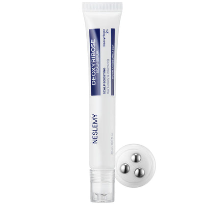 Deoxyribose Scalp Serum | For Fuller-Looking Hair & Scalp Strengthening Roll-On Serum | Deoxyribose, Rosemary, EGF, Caffeine for Fine, Thin Hair | Korean Hair Care, K-Beauty