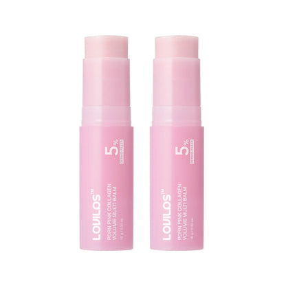 LOVILDS PDRN & Pink Collagen Solid Serum Multi-Stick | All-In-One Anti-Aging Volume Treatment for Face, Eyes & Neck