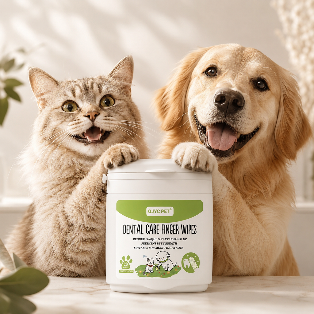 Dog & Cat Dental Wipes – Fresh Breath Oral Care Wipes for Daily Teeth Cleaning