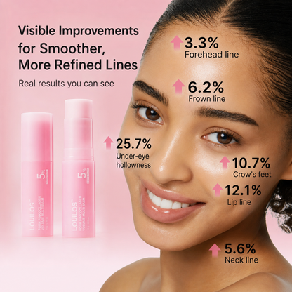 LOVILDS PDRN & Pink Collagen Solid Serum Multi-Stick | All-In-One Anti-Aging Volume Treatment for Face, Eyes & Neck