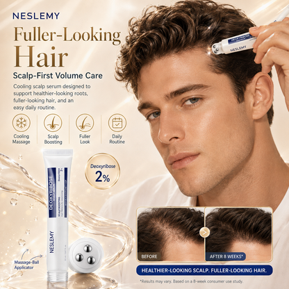 Deoxyribose Scalp Serum | For Fuller-Looking Hair & Scalp Strengthening Roll-On Serum | Deoxyribose, Rosemary, EGF, Caffeine for Fine, Thin Hair | Korean Hair Care, K-Beauty
