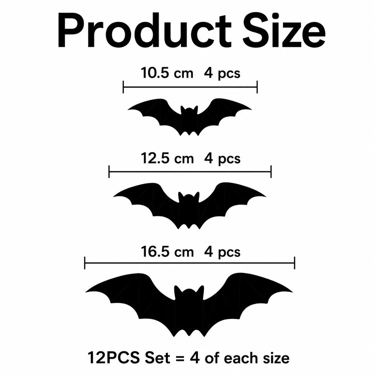 3D Bat Light LED Decorations, 12pcs/24pcs Halloween Spooky Ornaments, Bendable Wall Stickers with Smooth Bubble-Free Application, Easy Install Battery Powered Glowing Decor, Non-Remote Indoor Decor for Home, Party, Window, Door, Festival